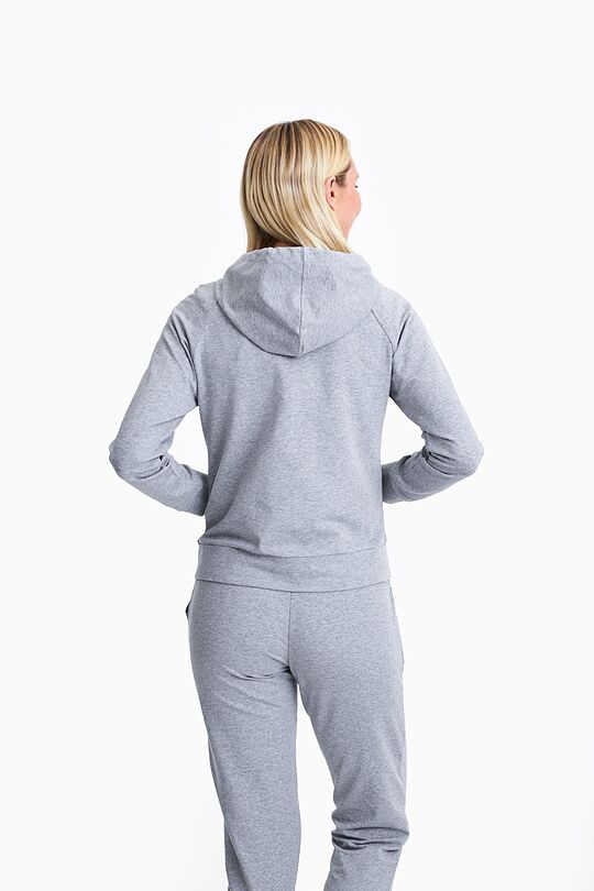 Organic cotton full-zip hoodie 2 | GREY/MELANGE | Audimas