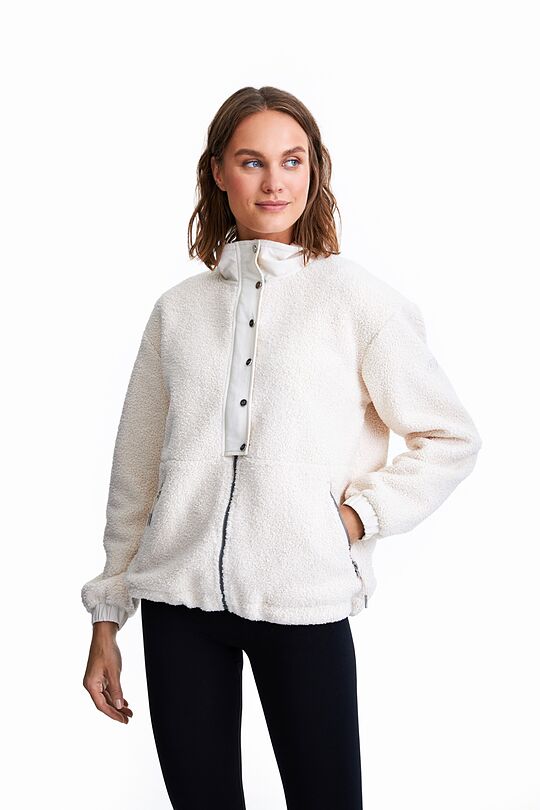 Warm fleece zip-through hoodie 1 | Cream | Audimas