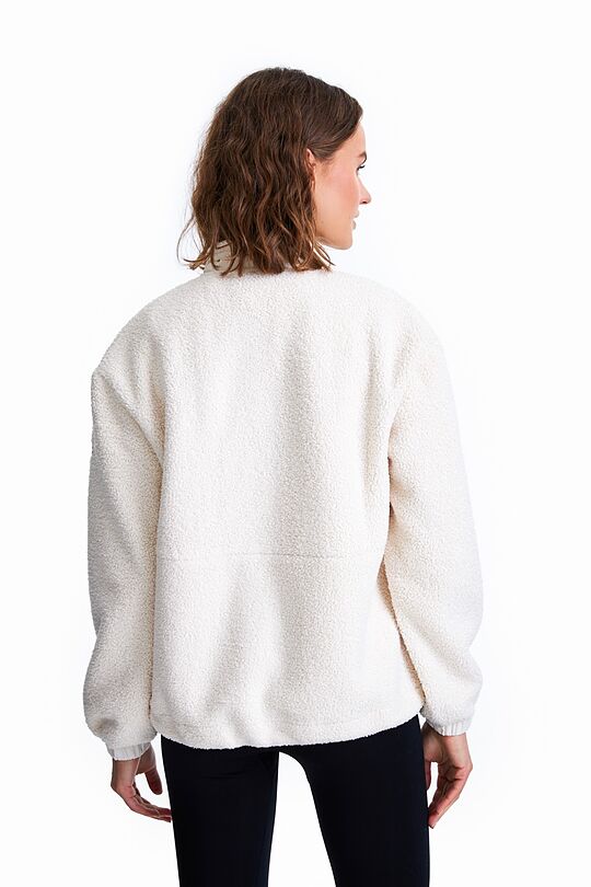 Warm fleece zip-through hoodie 2 | Cream | Audimas