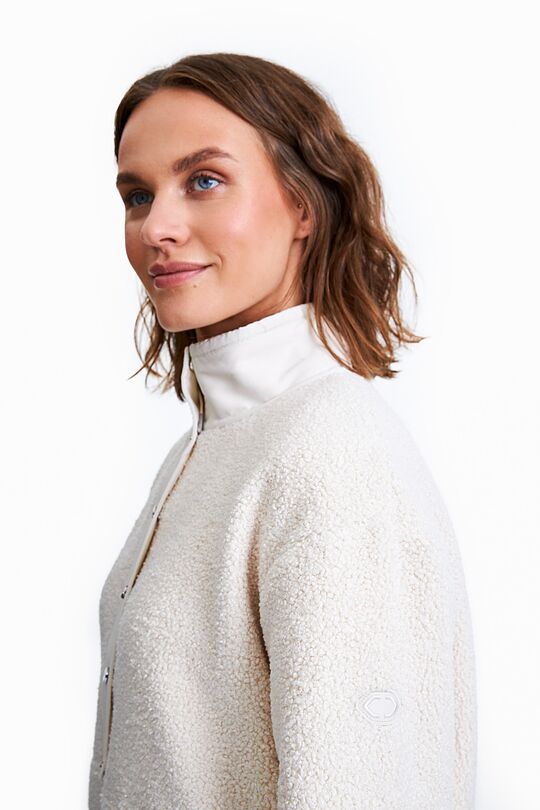 Warm fleece zip-through hoodie 4 | WHITE | Audimas
