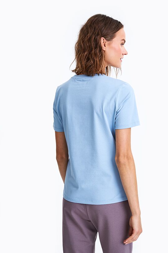 Stretch cotton top 2 | BLUE | Audimas