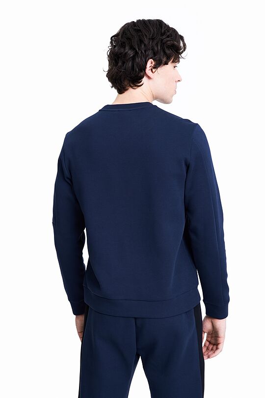 Organic cotton crewneck sweatshirt 2 | NAVY BLAZER | Audimas