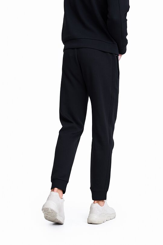 Organic cotton slim fit sweatpants 3 | BLACK | Audimas