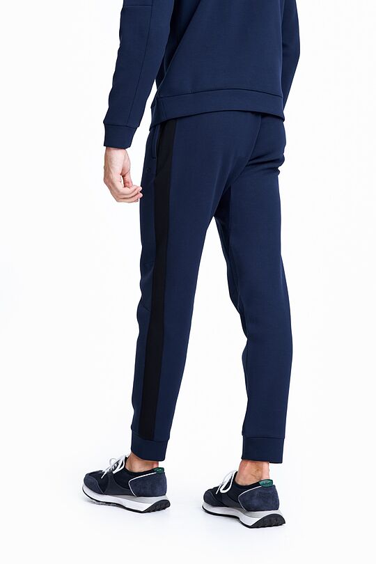 Organic cotton slim fit sweatpants 3 | NAVY BLAZER | Audimas