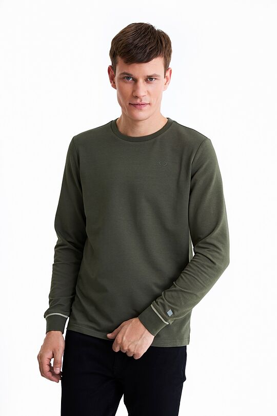Long sleeve top 1 | GREEN/ KHAKI / LIME GREEN | Audimas