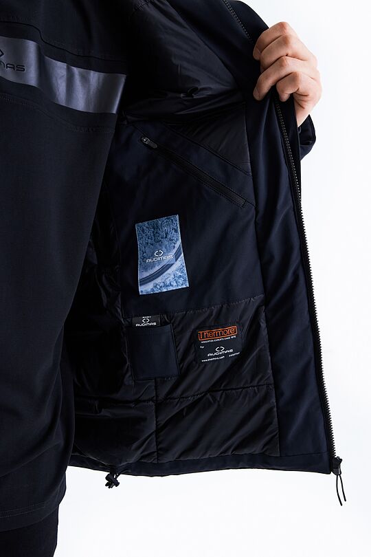 Waterproof jacket with THERMORE thermal insulation 7 | BLACK | Audimas