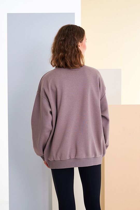 Organic cotton crewneck 4 | BROWN | Audimas
