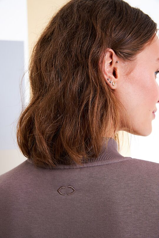 Organic cotton crewneck 5 | BROWN | Audimas