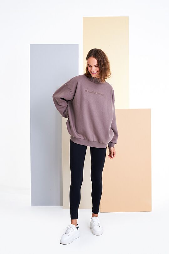 Organic cotton crewneck 6 | BROWN | Audimas