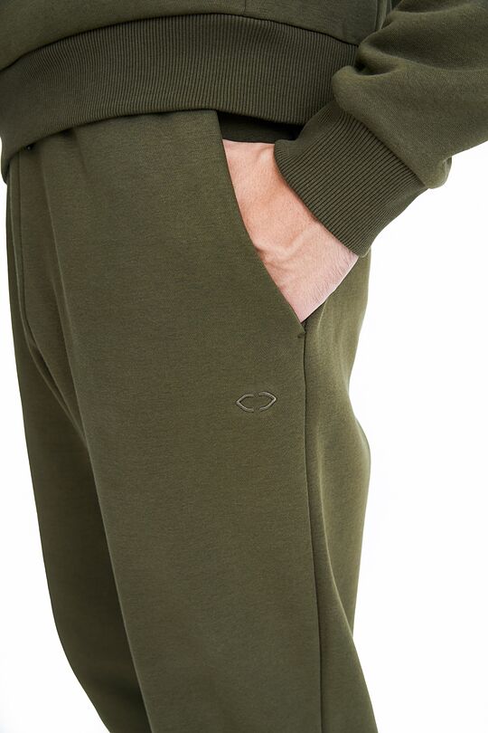 Cotton terry sweatpants 5 | GREEN/ KHAKI / LIME GREEN | Audimas