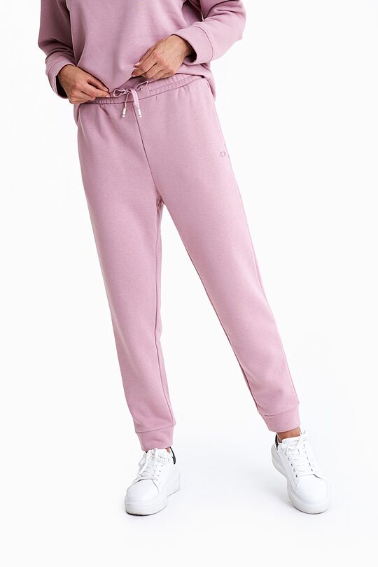 Organic cotton fleece sweatpants 2 | PINK | Audimas