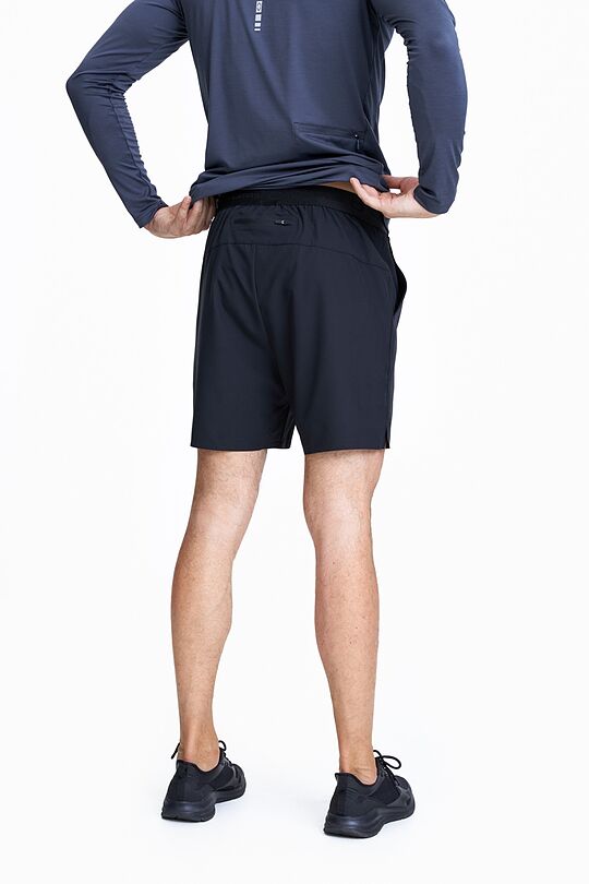 Lightweight stretch fabric shorts 3 | BLACK | Audimas
