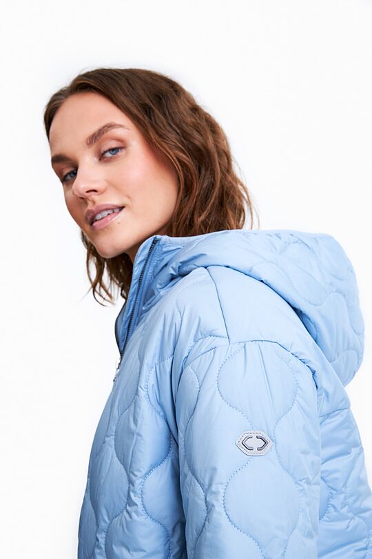 Short oversized quilted jacket 3 | BLUE | Audimas