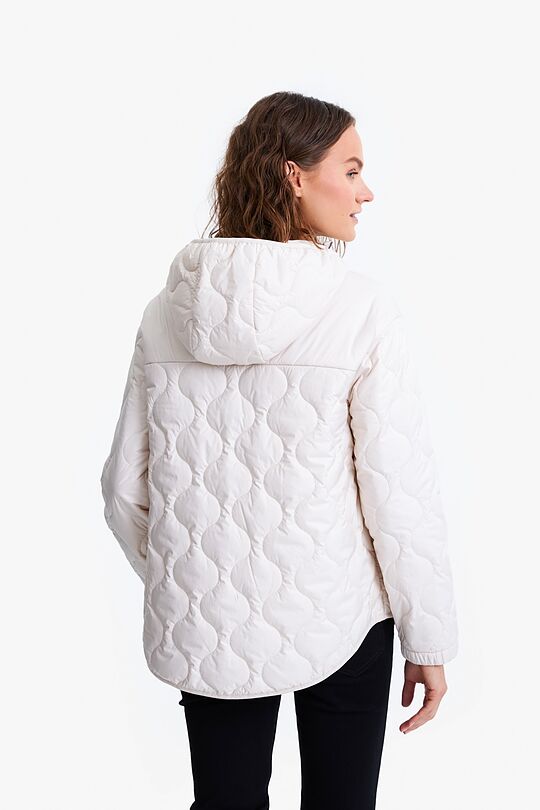Short oversized quilted jacket 2 | WHITE | Audimas