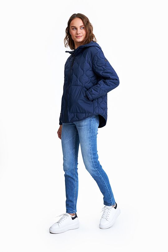 Short oversized quilted jacket 5 | BLUE | Audimas