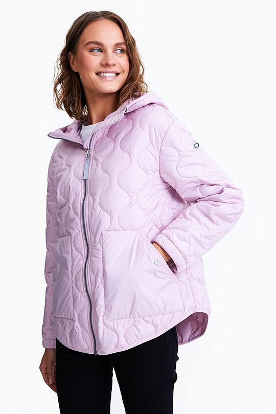 Short oversized quilted jacket 1 | PINK | Audimas