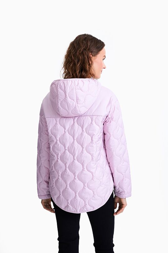 Short oversized quilted jacket 2 | PINK | Audimas