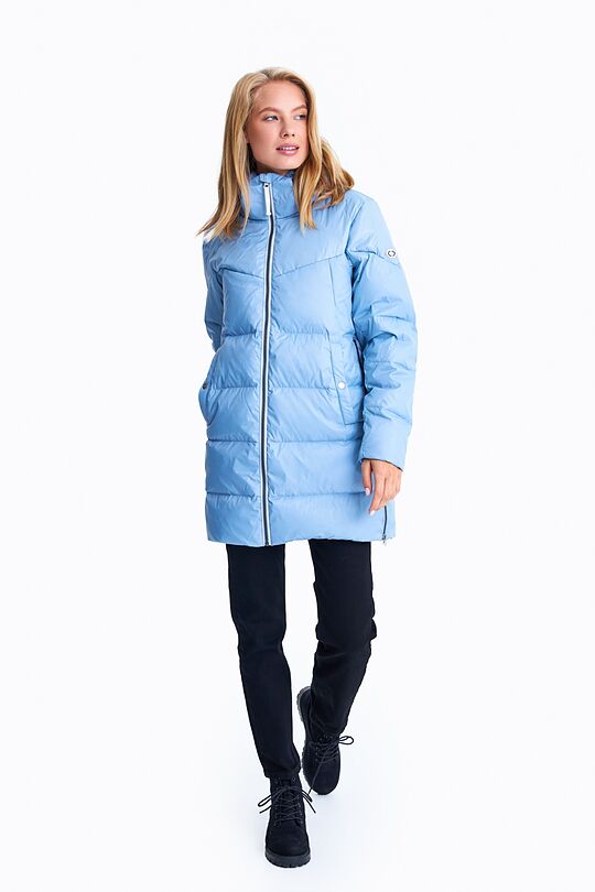 Long puffer down jacket 10 | BLUE | Audimas