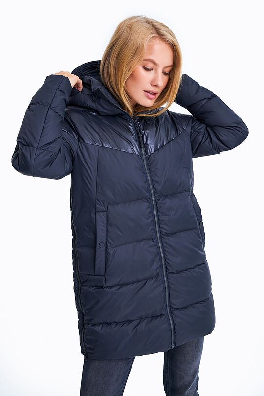 Long puffer down jacket 7 | BLACK | Audimas