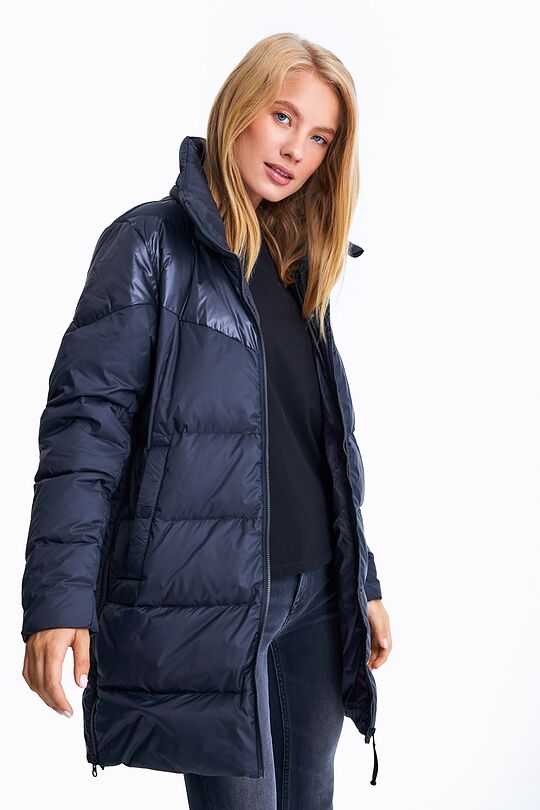 Long puffer down jacket 9 | BLACK | Audimas