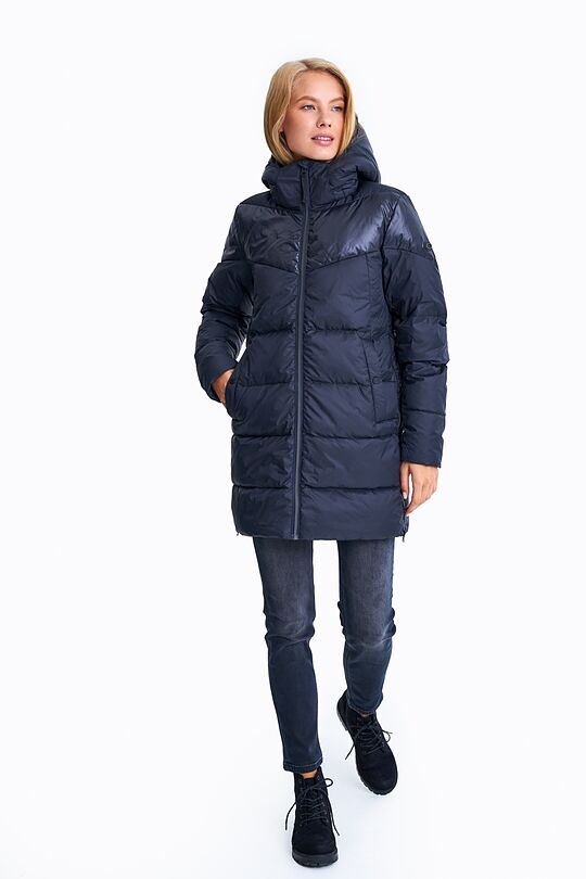 Long puffer down jacket 11 | BLACK | Audimas