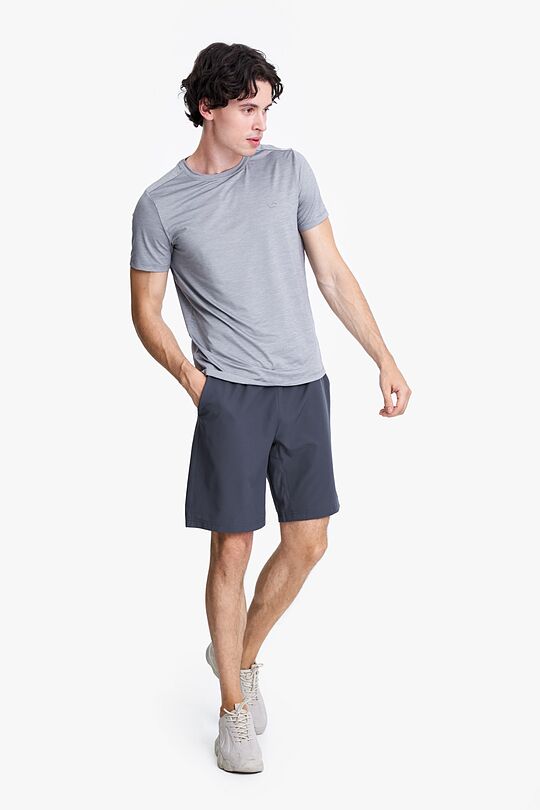 Lightweight stretch fabric shorts 1 | GREY | Audimas