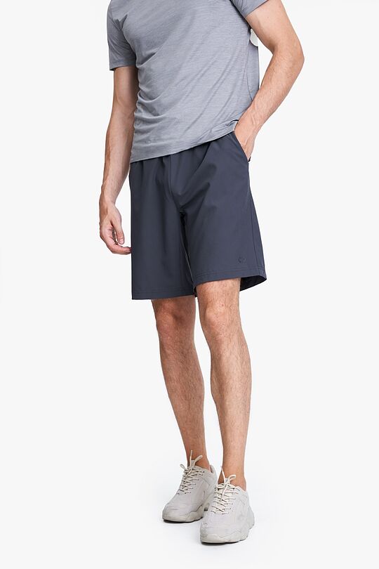 Lightweight stretch fabric shorts 2 | GREY | Audimas