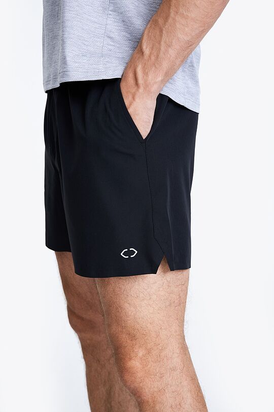 Stretch fabric shorts 4 | BLACK | Audimas