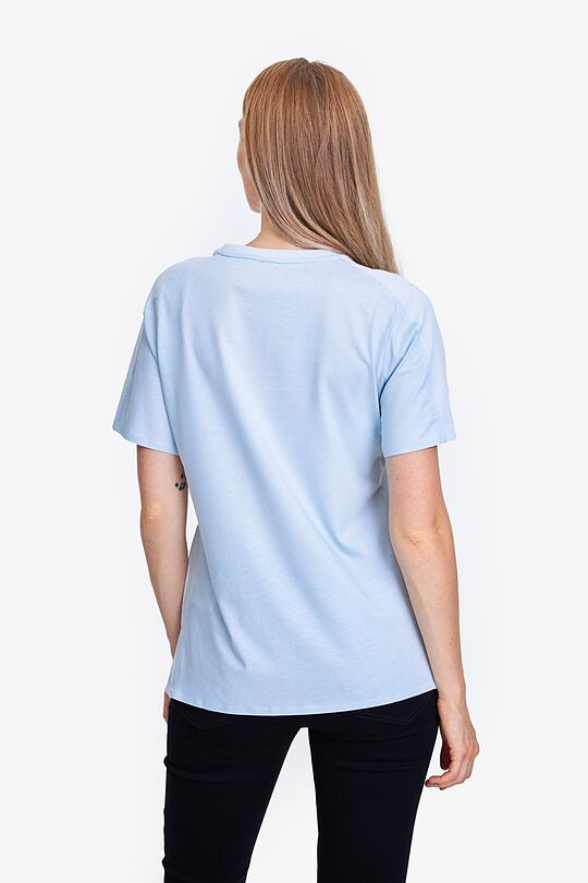 Organic cotton short sleeve top 2 | BLUE | Audimas