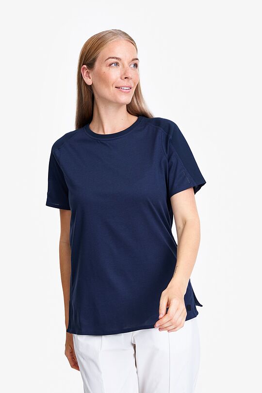 Organic cotton short sleeve top 1 | BLUE | Audimas