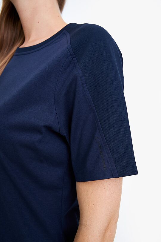 Organic cotton short sleeve top 4 | BLUE | Audimas