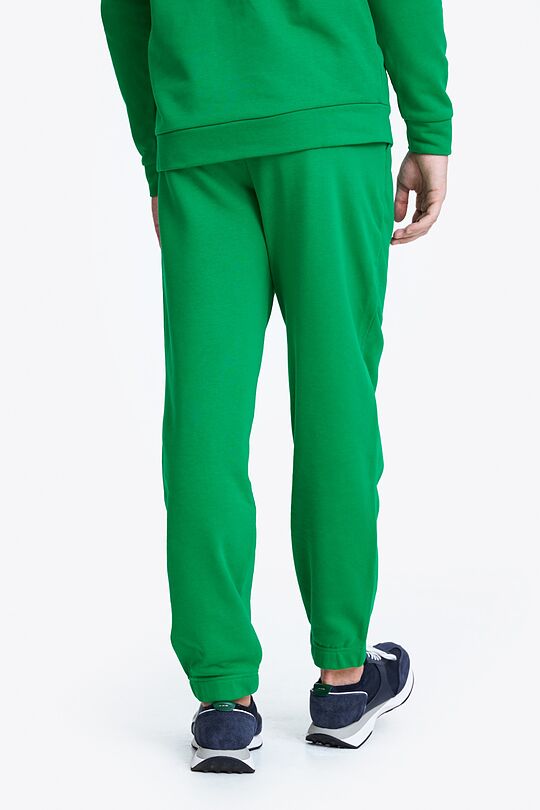 Organic cotton French terry sweatpants 3 | GREEN | Audimas