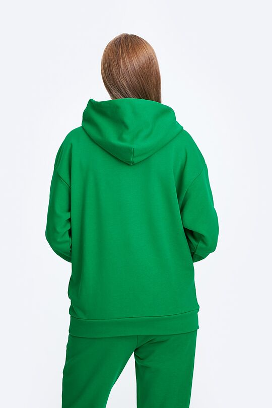 Oversized terry hoodie 2 | GREEN | Audimas