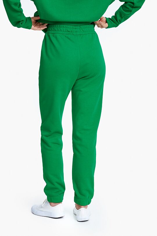 Organic cotton French terry sweatpants 3 | GREEN | Audimas