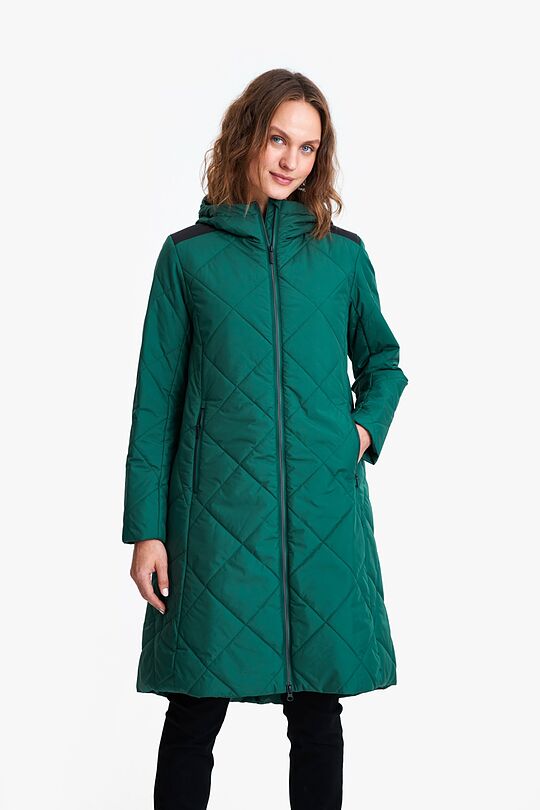 Thermore insulated quilted coat 1 | GREEN | Audimas