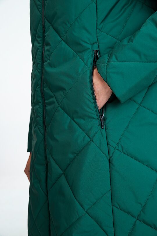 Thermore insulated quilted coat 4 | GREEN/ KHAKI / LIME GREEN | Audimas