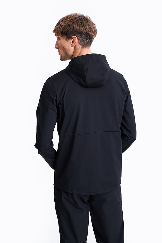 Stretch zip-through hoodie 2 | BLACK | Audimas