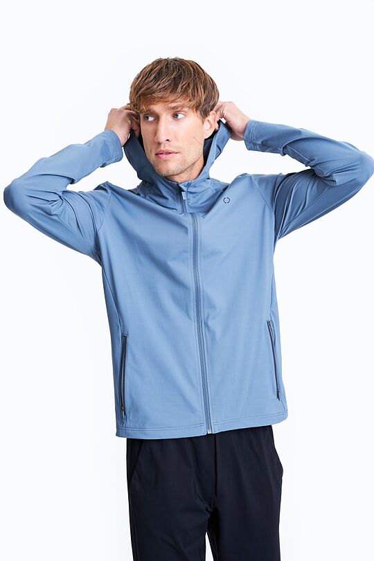 Stretch zip-through hoodie 1 | BLUE | Audimas