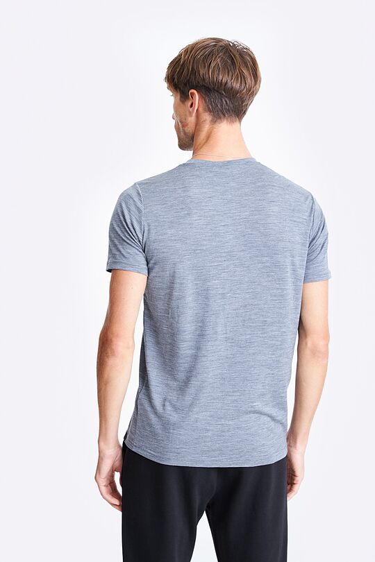 Fine merino wool short sleeve t-shirt 2 | GREY | Audimas