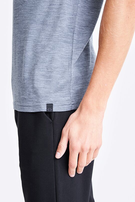 Fine merino wool short sleeve t-shirt 3 | GREY | Audimas