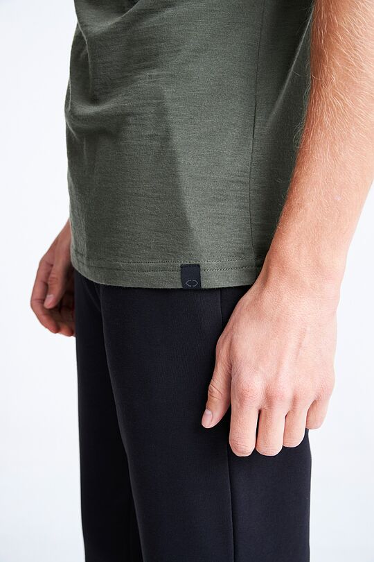Fine merino wool short sleeve t-shirt 3 | GREEN | Audimas