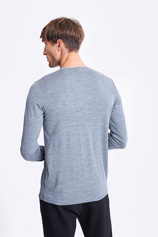 Merino wool long sleeve t-shirt 2 | GREY/MELANGE | Audimas