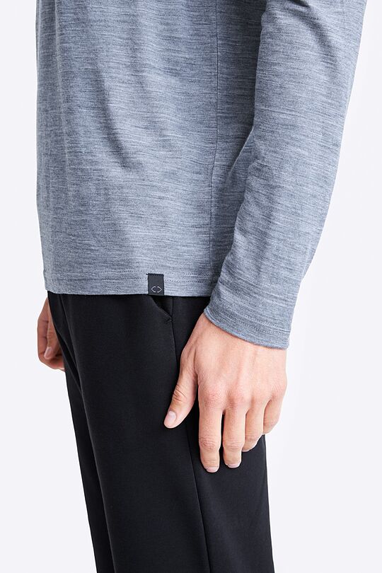Merino wool long sleeve t-shirt 3 | GREY | Audimas