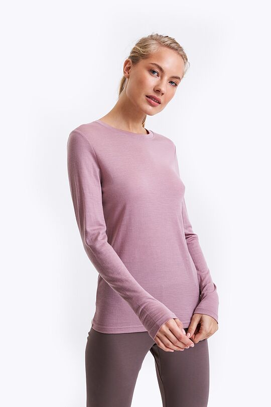 Merino wool long sleeve top 1 | PINK | Audimas