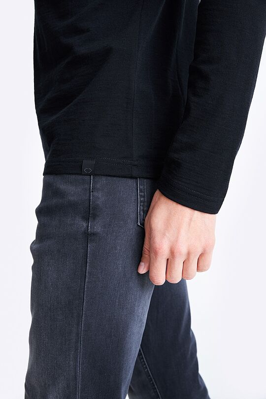 Merino wool roll-neck top 3 | BLACK | Audimas