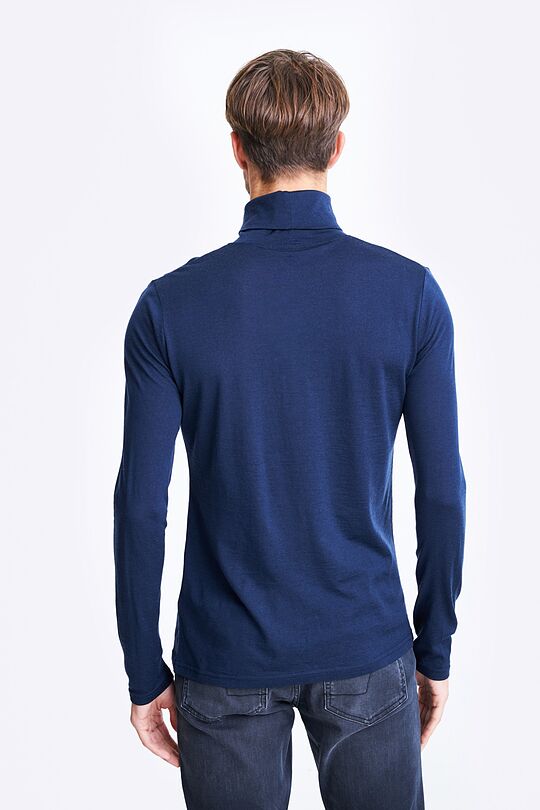 Merino wool roll-neck top 2 | BLUE | Audimas