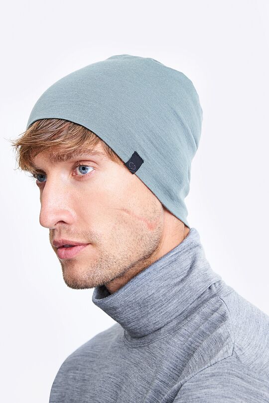 Knitted merino wool hat 1 | GREEN | Audimas