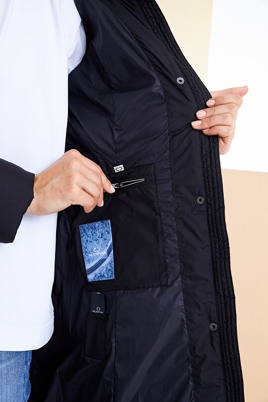 Long down jacket 7 | BLACK | Audimas