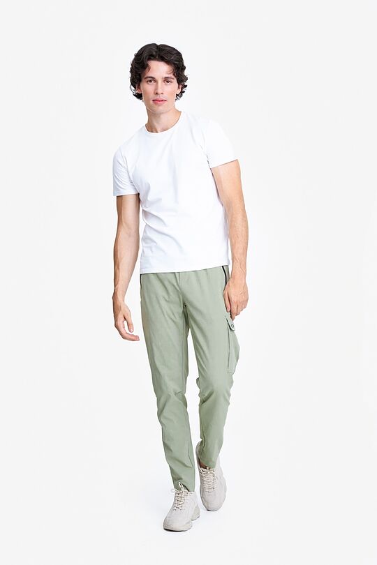 Woven cargo trousers 1 | GREEN/ KHAKI / LIME GREEN | Audimas