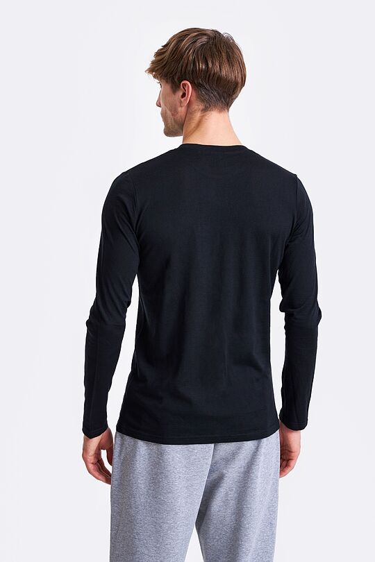 Merino wool long sleeve t-shirt 2 | BLACK | Audimas